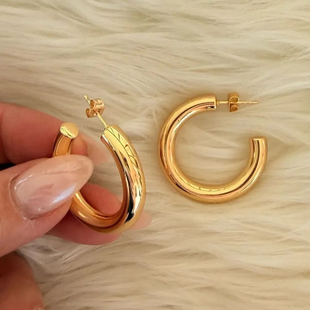 Gold Hoop Earrings